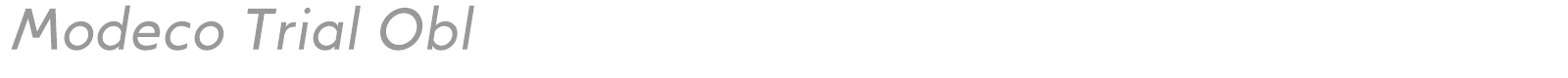 Modeco font preview