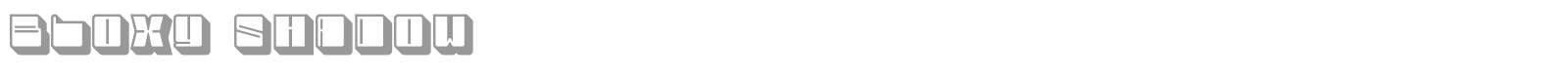 Bloxy font preview
