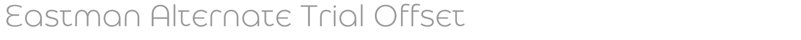 Eastman Alternate font preview