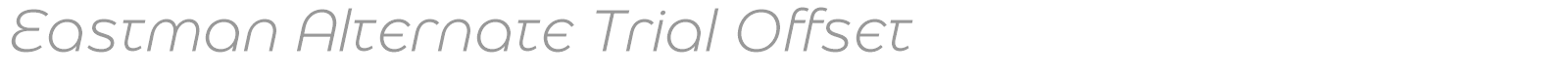 Eastman Alternate font preview