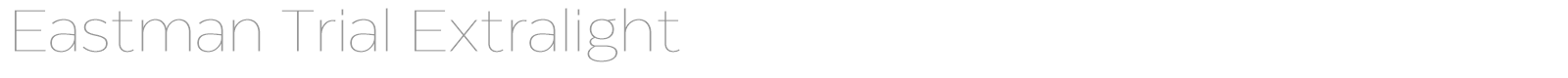 Eastman font preview