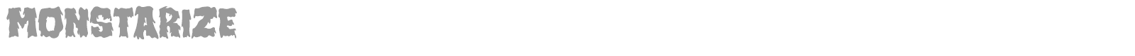 Monstarize font preview