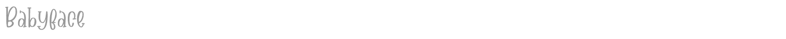 Babyface font preview