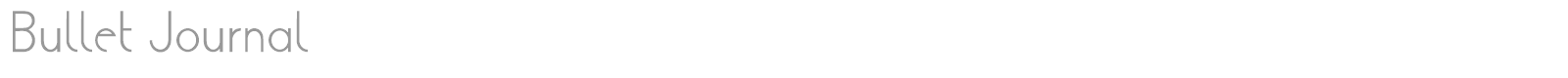 Bullet Journal font preview