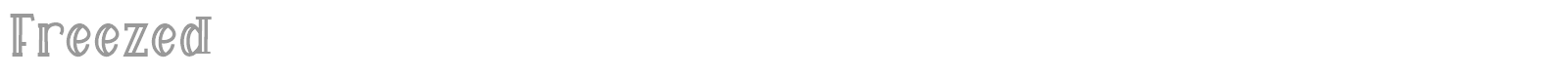 Freezed font preview
