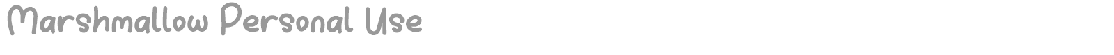 Marsh Mallow font preview