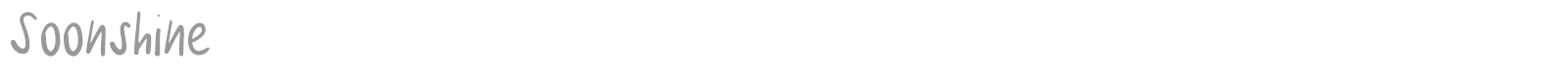 Soonshine font preview
