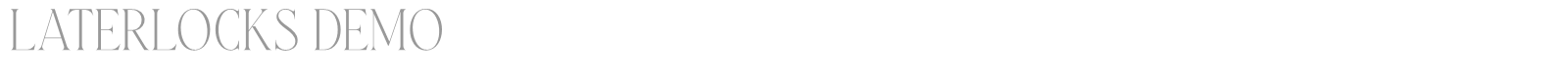 Laterlocks font preview