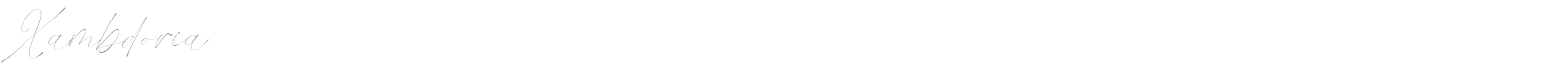 Xambdoria font preview