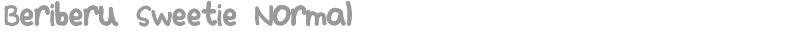 Beriberu Sweetie font preview