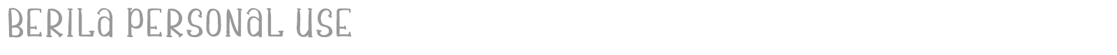 Berila font preview