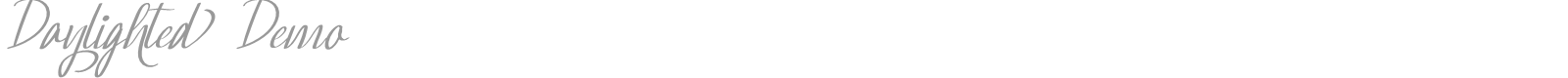 Daylighted font preview