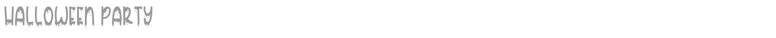 Halloween party font preview