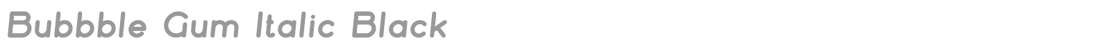 Bubbble Gum font preview