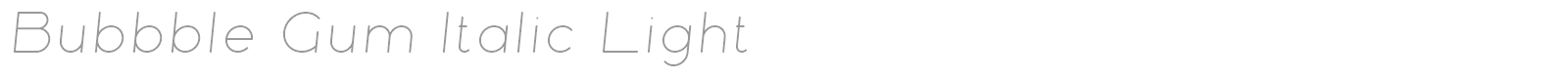 Bubbble Gum font preview