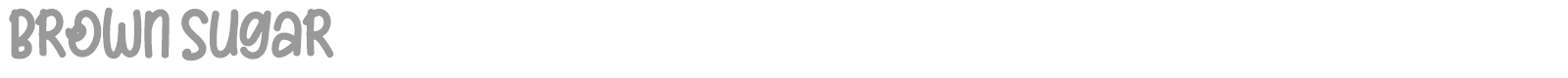 Brown Sugar font preview