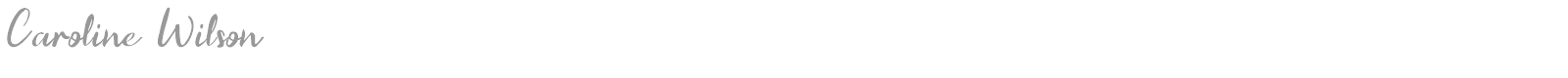 Caroline Wilson font preview
