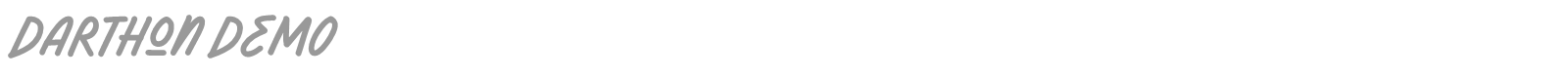 Darthon font preview