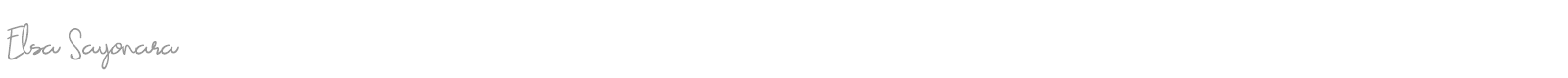 Elsa Sayonara font preview