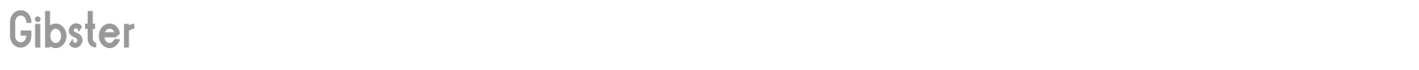 Gibster font preview