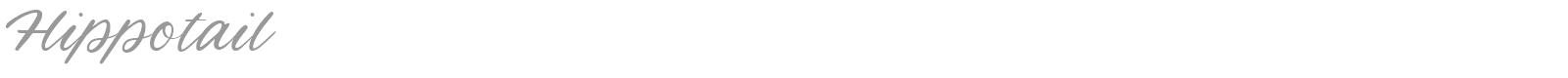 Hippotail font preview