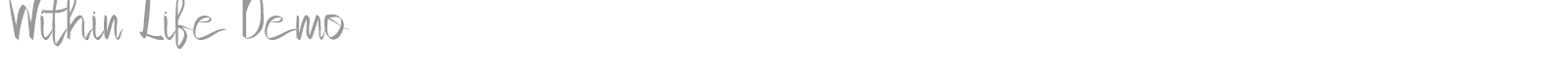 Within Life font preview