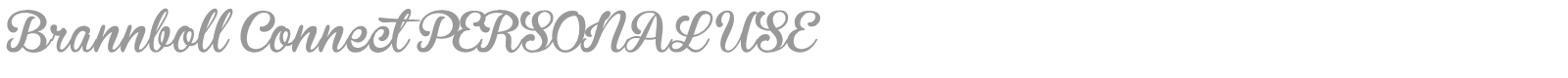 Brannboll Connect font preview