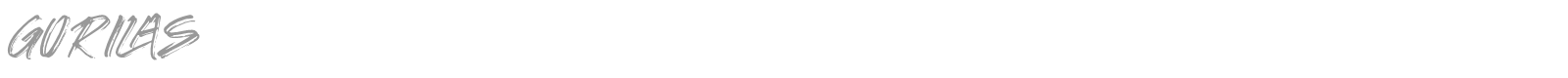 Gorilas font preview