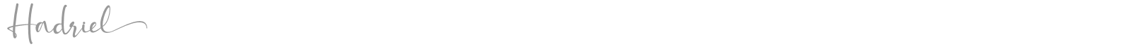 Hadriel font preview