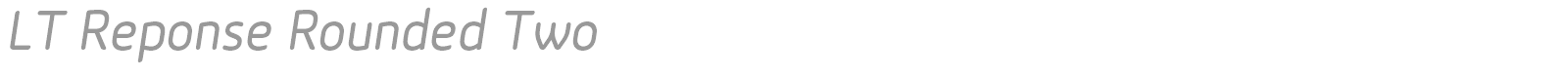 LT Reponse font preview