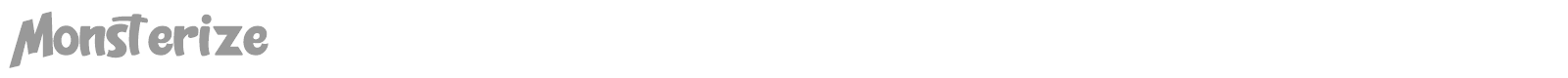 Monsterize font preview