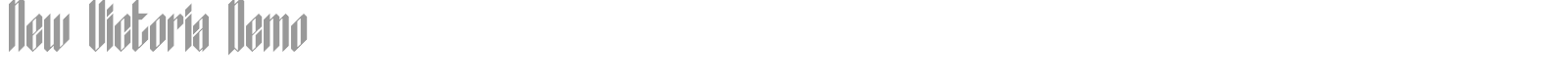 New Victoria font preview