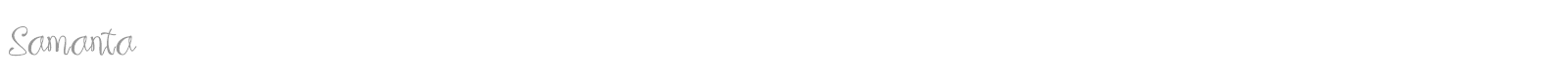 Samanta font preview