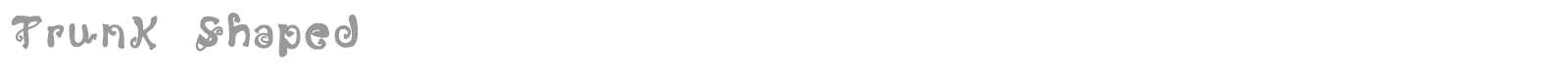 Trunk Shaped font preview