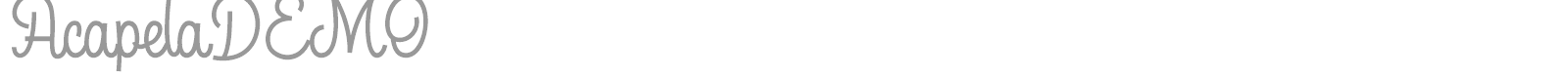 Acapela font preview
