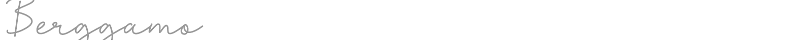 Berggamo font preview