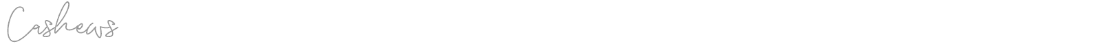 Cashews font preview