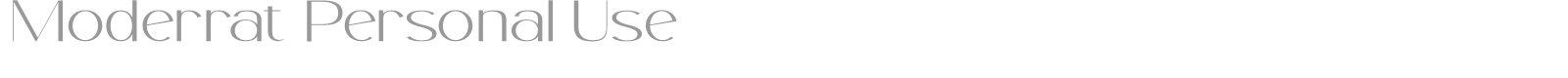 Moderrat font preview