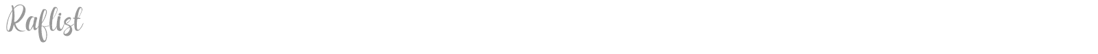 Raflist font preview
