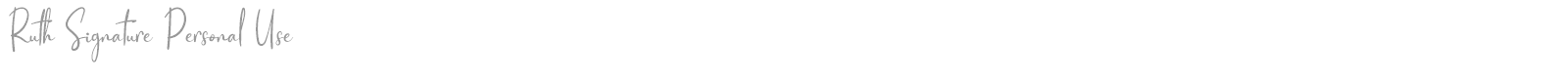 Ruth Signature font preview