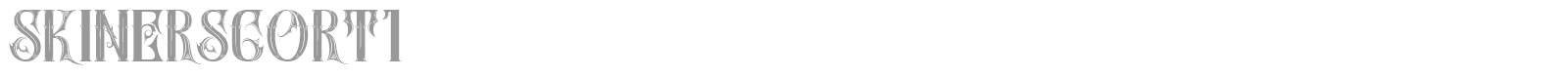 Skiner Scort font preview