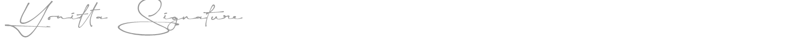 Yonitta Signature font preview