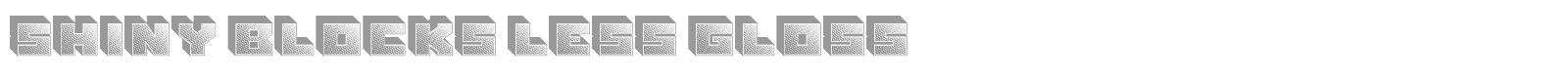 Shiny Blocks font preview