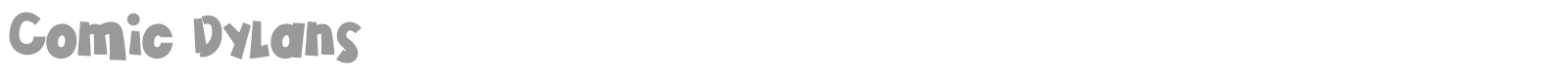 Comic Dylans font preview