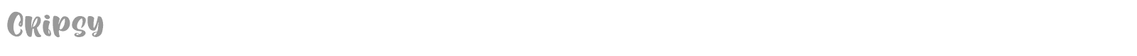 Cripsy font preview