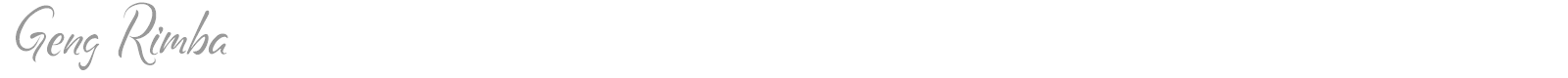 Geng Rimba font preview