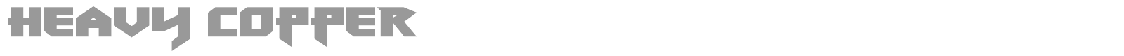 Heavy Copper font preview