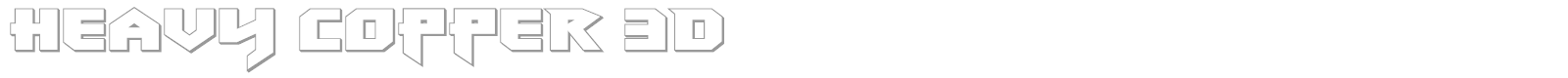Heavy Copper font preview