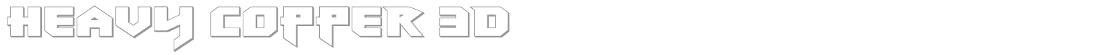 Heavy Copper font preview