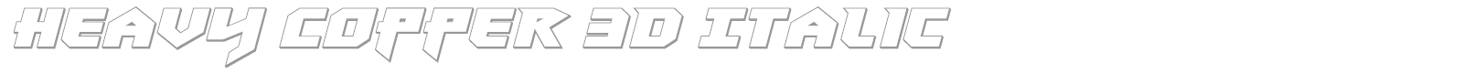 Heavy Copper font preview